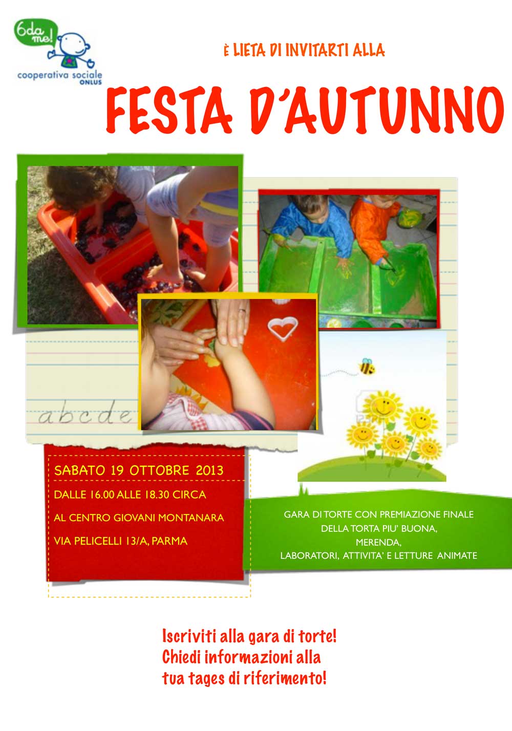 La Cooperativa "Sei da me” offre dal 2006 il servizio Tagesmutter alle famiglie che hanno bisogno di un servizio di cura ed educazione domiciliare che pone al centro il bambino e la famiglia.